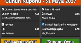 Hazır Kuponlar 31 Mayıs 2017