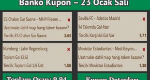 Hazır Kuponlar 23 Ocak 2018 Salı